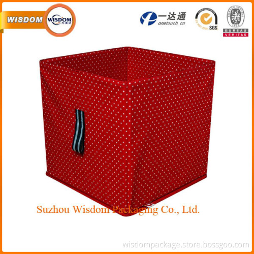 Top quality colorful cotton material storage box for household